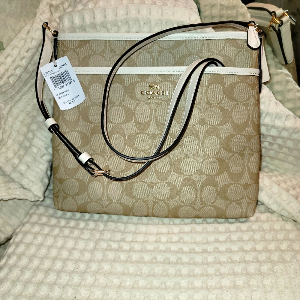 Coach Signature File Crossbody Bag